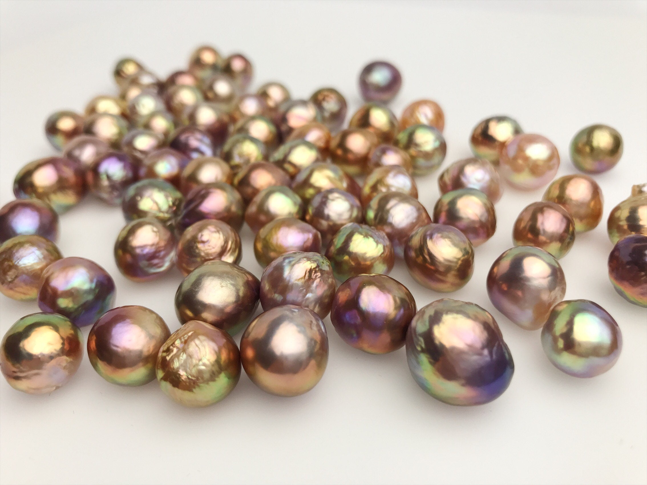 AAA Metallic Edison Loose Pearls 11mm to 12mm (EDM)
