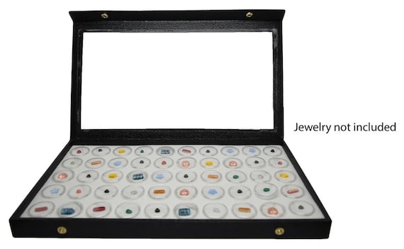 Acrylic Top Black Leathered Cases