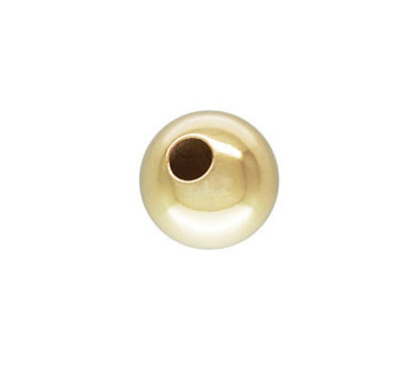 14KGF 4.0mm Bead 1.75mm Hole, Sku#40047401