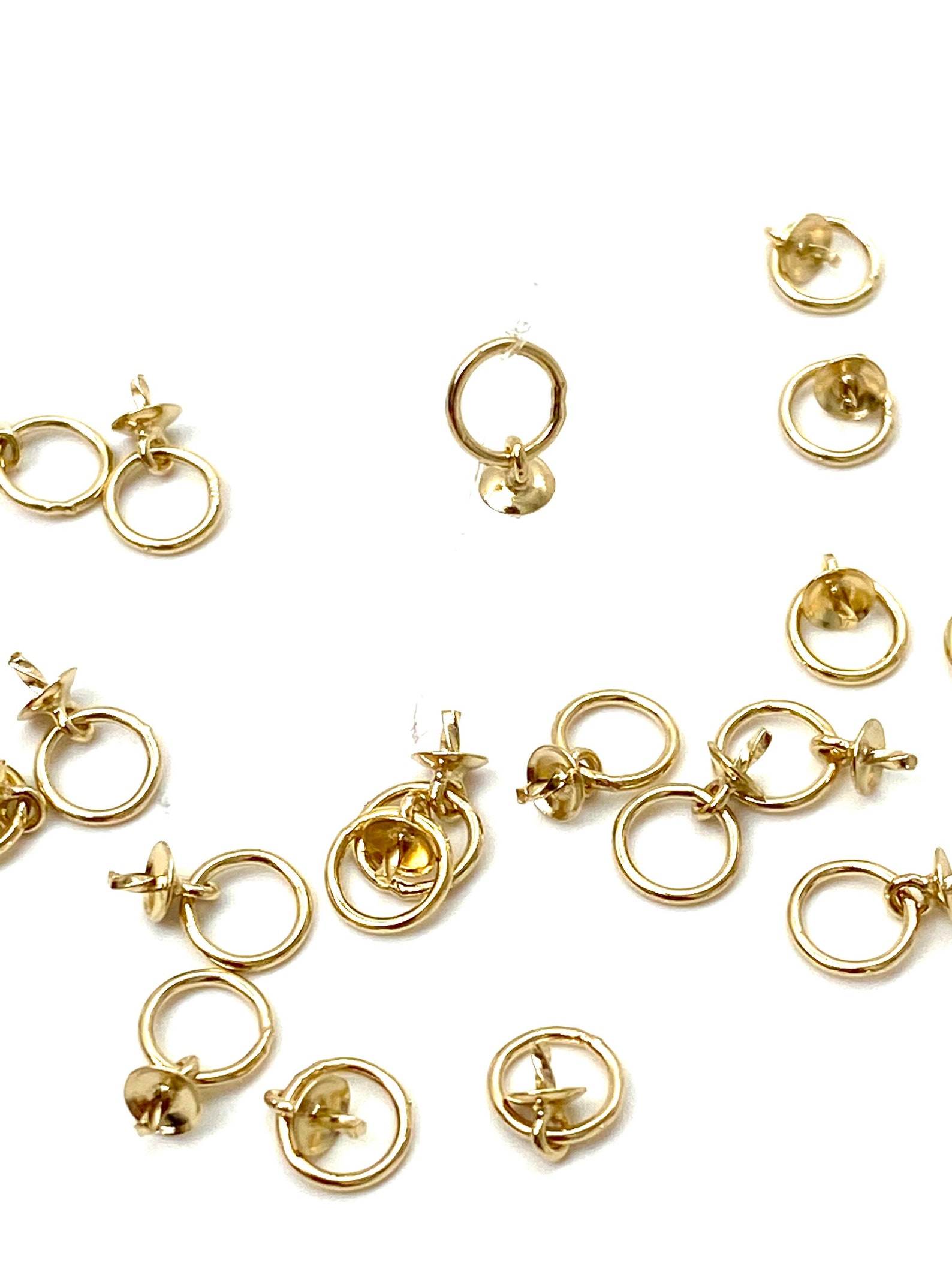 14KGF Pearl Bail W/ Jump Ring SKU 4005381DH Etsy