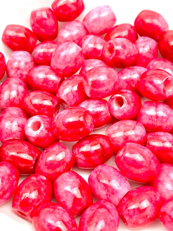Cranberry jade bead, SKU#A50