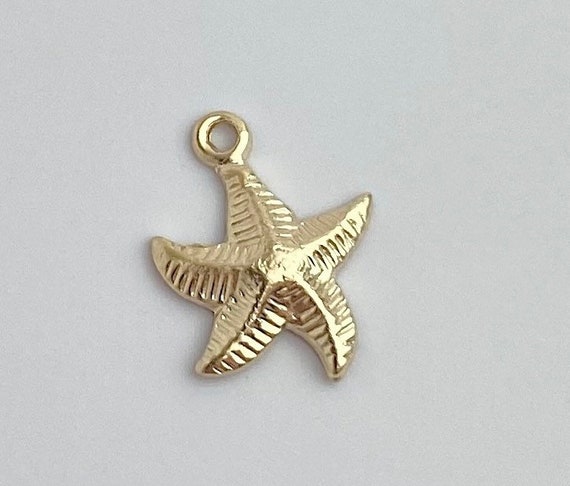 14k Gold Filled Starfish Charm