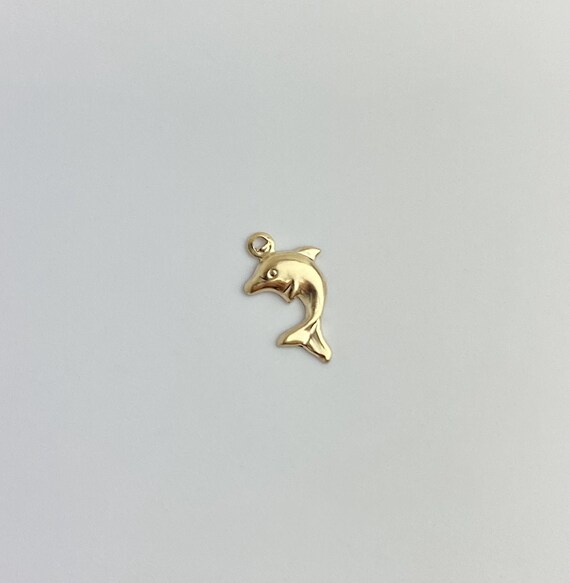 14k Gold Filled Dolphin Charm Hooplet