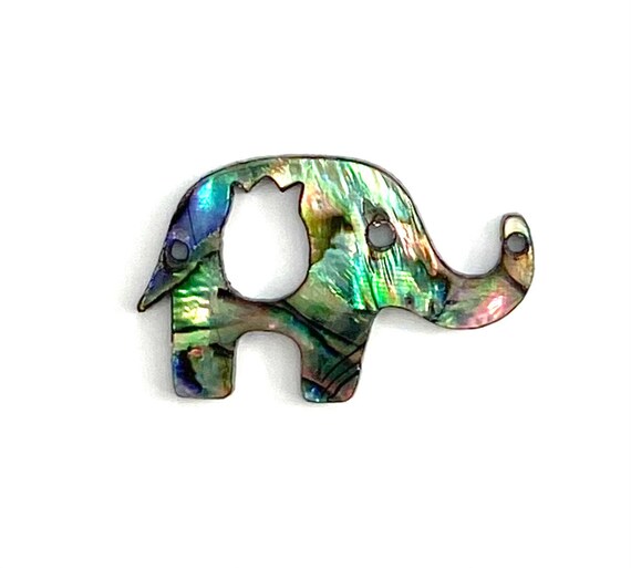 Mother Of Pearls Elephant Shell, Abalone Elephant Bead, Abalone Shell, Sku#M41
