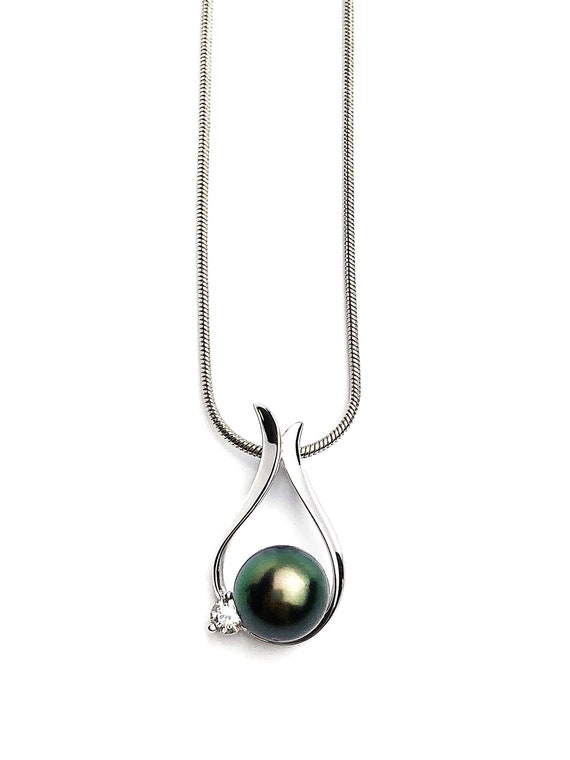 Sterling Silver Pearl Pendant Setting - SP66. Setting only. No pearl included.