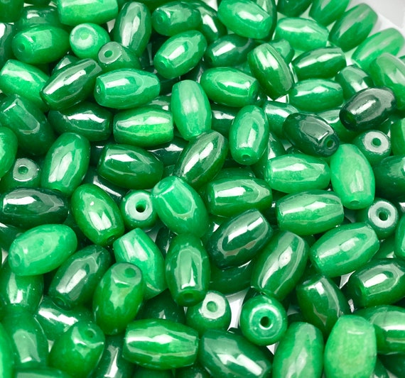 Dark & light emerald jade beads, SKU#A52