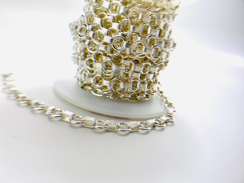 Sterling Silver 6.4mm Bracelet Chain Sku# Sm183