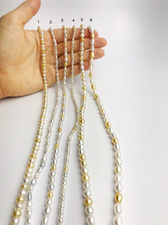 South Sea Keshi Pearl Strands (504 No. 1-6)