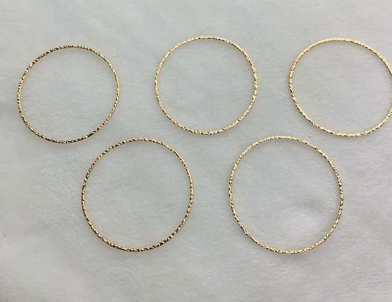 30mm Round Ring 14k Gold Filled