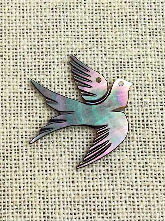 Mother of Pearl Bird Charm