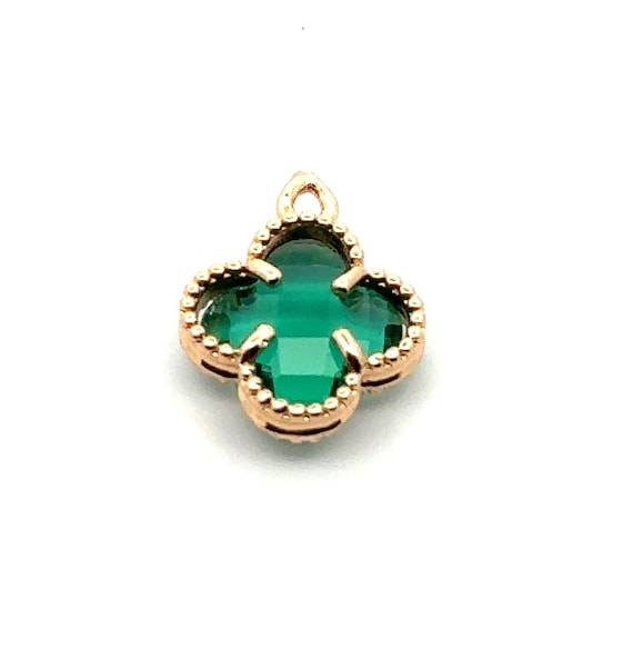 Emerald green four leaf clover, SKU#M8815