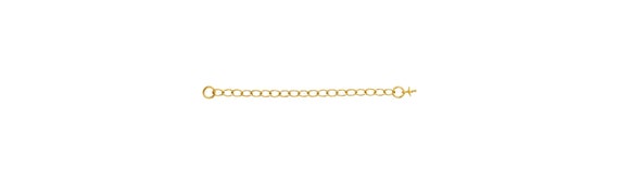2" Cable Chain Ext w/Cup and Peg Drop GP, 14k gold filled. Made in USA. #4012546X2P