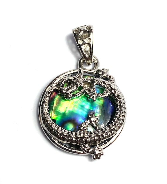 Dragon abalone mother of pearl pendant, SKU#M995