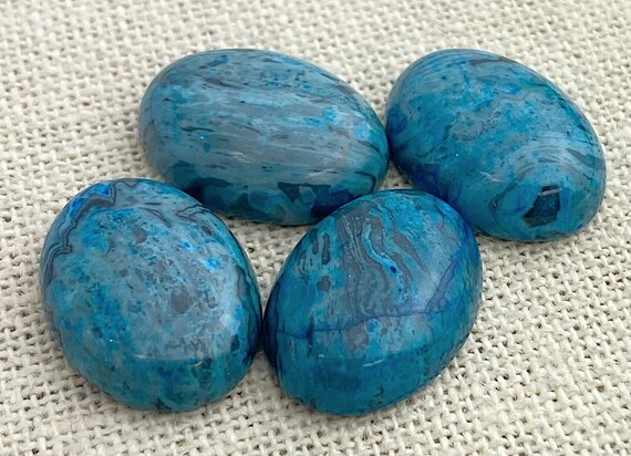 Blue Agate Oval Cabochon Sku#M1998