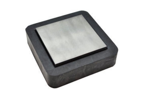 3" x 3" Steel and Rubber Bench Block