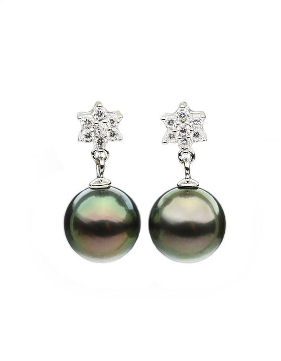 Sterling Silver Earring Pearl Setting SE21 Setting only. No pearl included.