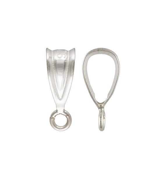 Small Bail w/Open Ring, Sterling Silver. Made in USA. #5003856D2