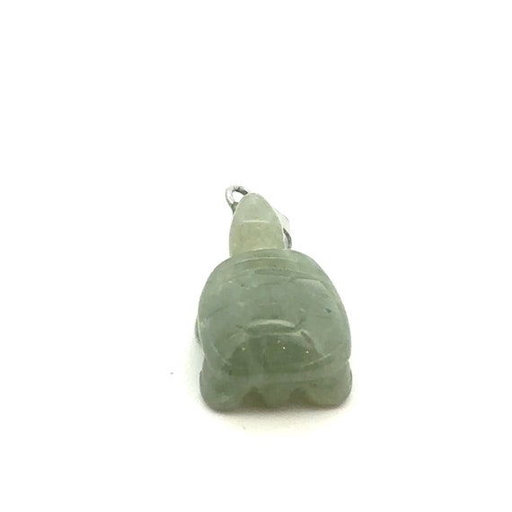 Turtle shaped aventurine pendant SKU#M2184