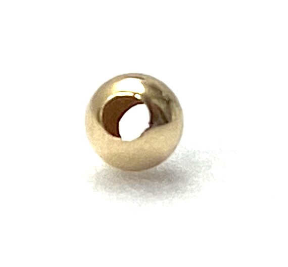 14K solid yellow gold bead, SKU# 11-05-7025