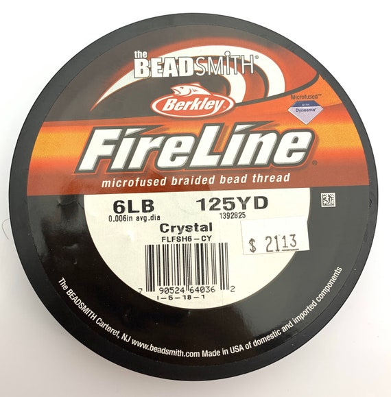 Microfused Braided Bead Thread 0.006in avg.dia - 125 Yards Crystal