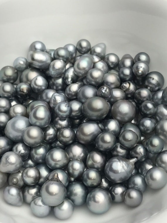 Silver Blue Tahitian Pearls Loose  Item #017