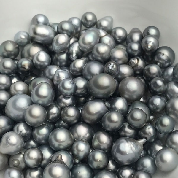 Silver Blue Tahitian Pearls Loose  Item #017