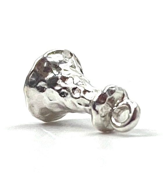 14K solid white gold chess piece charm , SKU# L-19