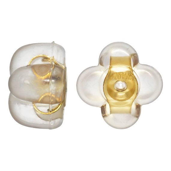 Four Leaf Clover Silicone Earring Back Sku#4005061