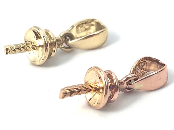 14K Yellow Gold & Rose Gold Bail Sku#Z-563