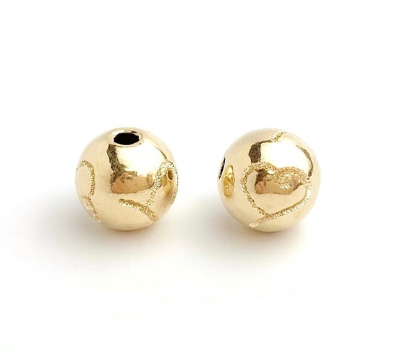 8mm 3 Stardust Heart Bead