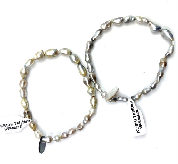 Tahitian Keshi pearl bracelets, 100% natural, SKU# 11133