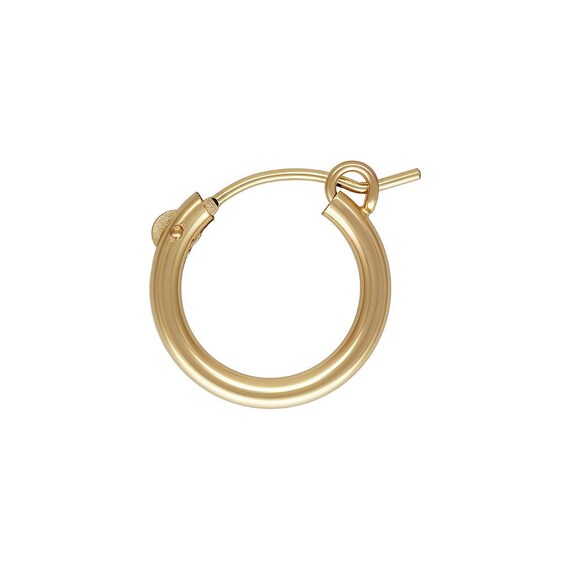 2.3x15.0mm Eurowire Hoop, 14k gold filled. Made in USA. #4011515