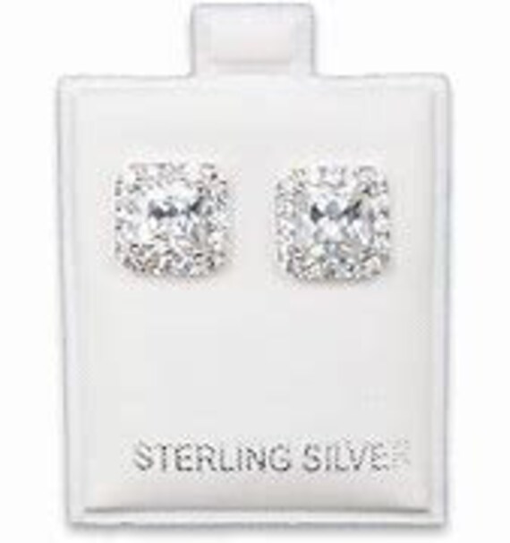 Puff Earring Card (Sterling Silver)