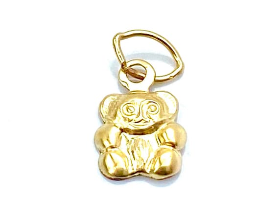 14KGF Bear Charm , Sku#1513-C