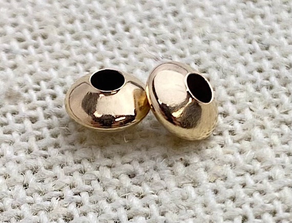 14k GF Saucer Bead 5.5x3.3mm (1.7mm Hole)