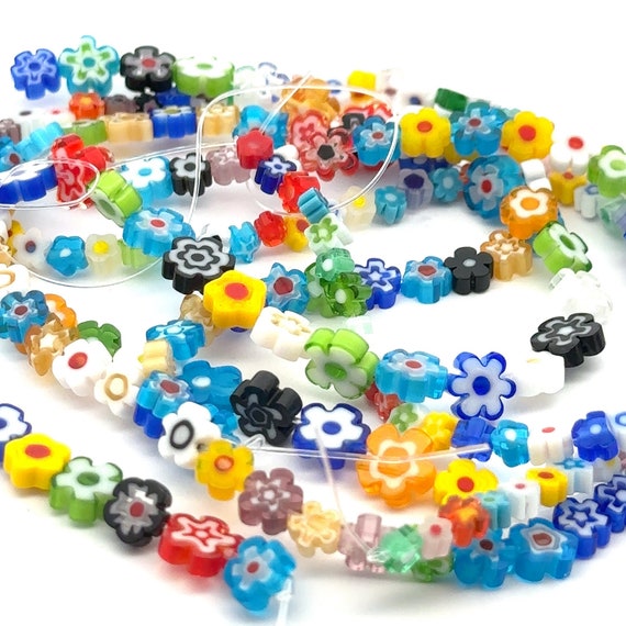 Colorful Flower beads, SKU#M3163