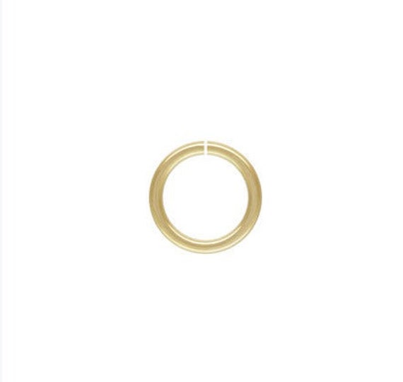 19.5ga Open jump Ring 0.89x7mm, 14k Gold Filled, Sterling Silver, #4004504