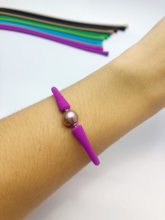 Stretchy Tahitian and Edison Silicone Bracelet 25 Colors Available