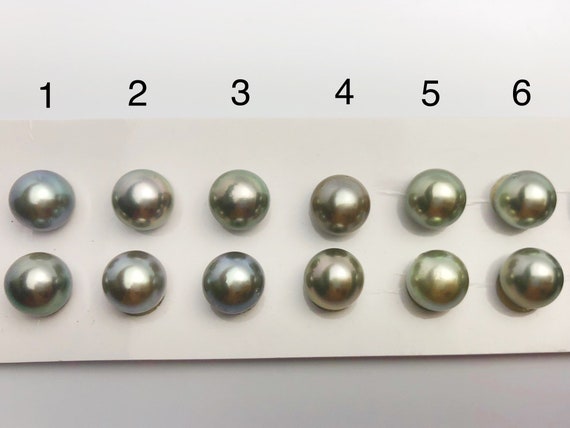 9.5mm-10mm Tahitian AA Loose Matched Pearls, 10mm Round (266)