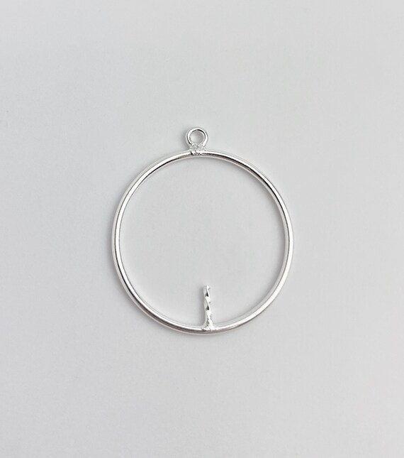 Round Drop w/Peg & Closed Jump Ring