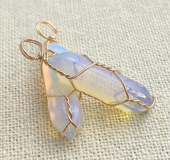 Wire Wrapped Opal Pendant