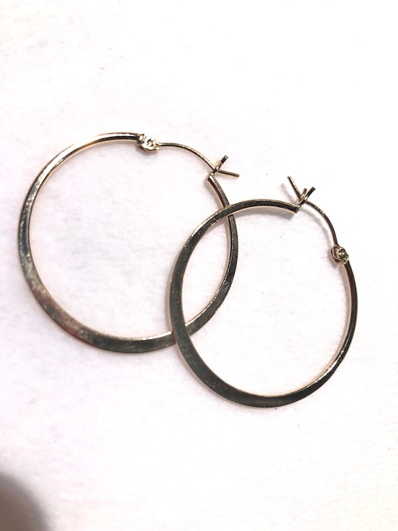 14KGF Hoop Earrings