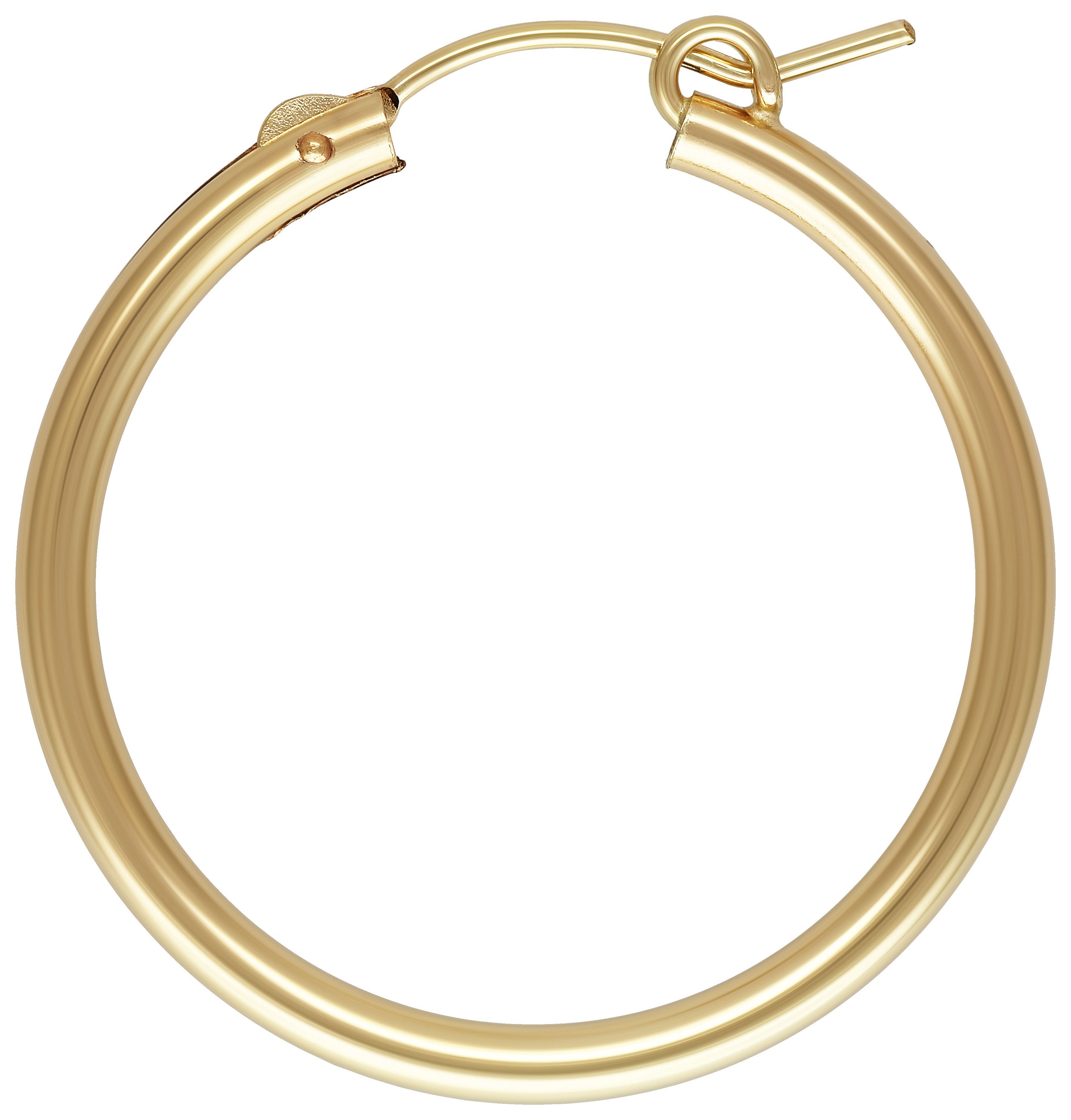 2.3x29.0mm Eurowire Hoop, 14k gold filled. Made in USA. #4011529