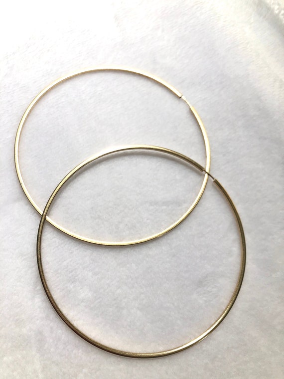14KGF Hoop Earrings