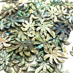 Abalone Mother of Pearl Palm Trees