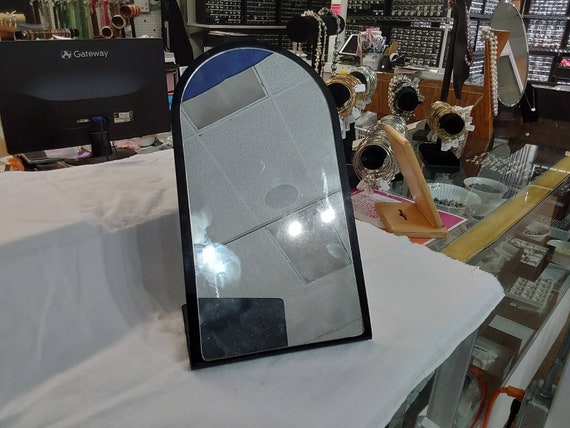 Black Acrylic Frame Glass Mirror