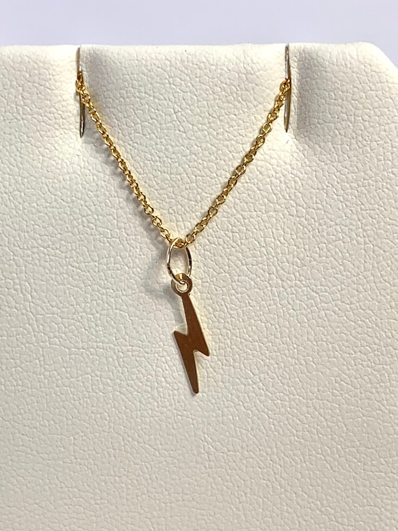 Lightning Pendant 14k Gold, sku 1035-C