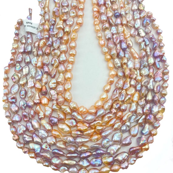 Keshi Edison pearl strand, SKU#11183