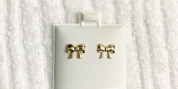 Cute Bow Earrings 14k Gold Filled  1113-4