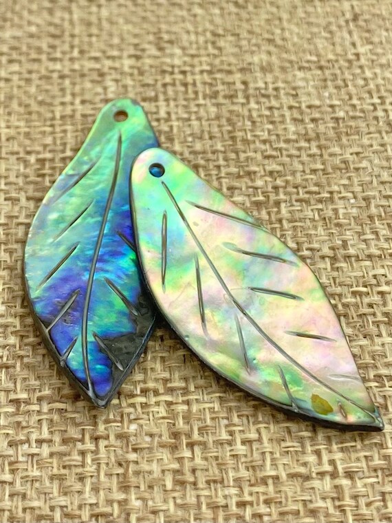 Abalone Leaf Charm